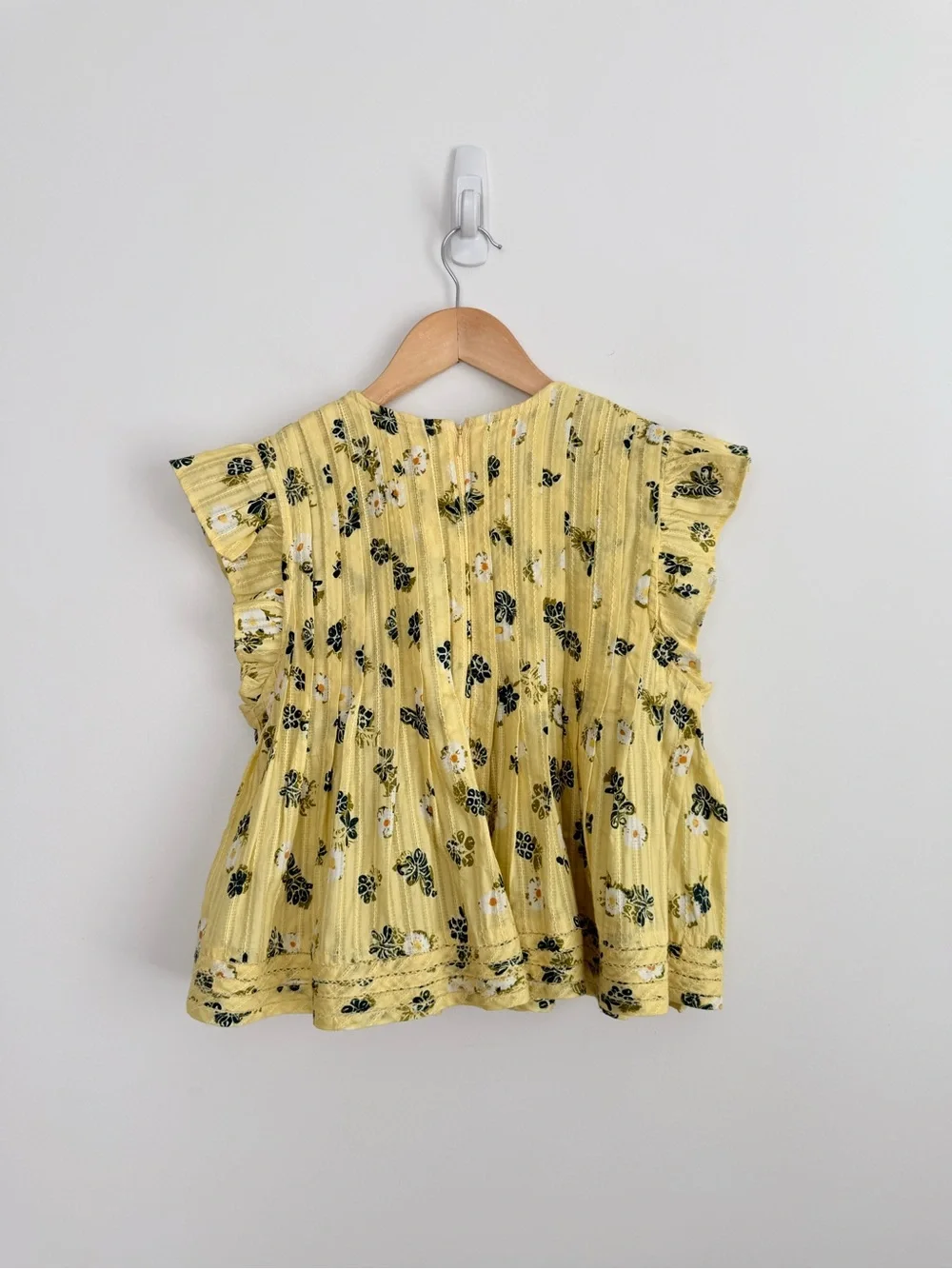 Anthropologie Pilcro Jade Pleated Swing Top